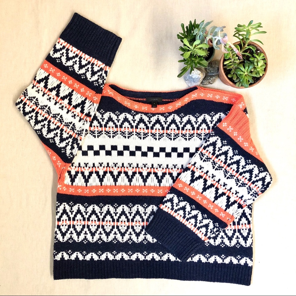 Jcrew WOOL fairisle sweaters XL